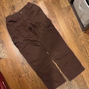Lands' End Kids' Dark Brown Cargo Pants